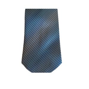 Martin Wong mens tie blue ombré 100% silk neck tie business casual